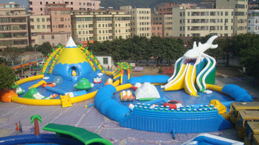 Giant Adults / Kids Inflatable Water Slide Pool for Funny Amusement Games