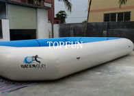 PVC-Planen-blaue tragbare Schwimmbäder, aufblasbarer Wasser-Park feuerverzögernd