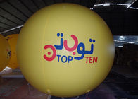Gelbe kundenspezifische aufblasbare Ballone für Durchmesser der Wirtschaftswerbungs-2.5m