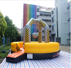 10M Yellow PVC-Karnevals-Spiel-wechselwirkendes aufblasbares Einschmelzen für Erwachsenen