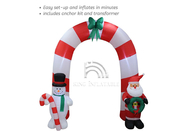 Aufblasbare Bogen-Santa Claus Snowman Outdoor Inflatable Advertising-Weihnachtsdekorationen