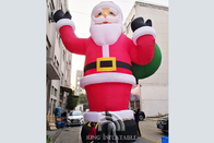 Riese 33 Explosion Santa Claus Ft/10M Inflatable Santa Outdoor Inflatable Christmas Decoration