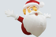 Weihnachtsaufblasbarer Schneemann 3.6m x 2.0m Dekorationen im Freien lüften geblasene Santa Claus Reclining On The Ground