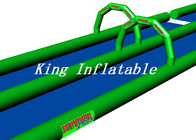 100m Dia des langer doppelter Weg-aufblasbares Beleg-N grün-blau mit Logo-Drucken