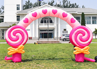Die Geburtstagsfeier-Dekorations-aufblasbarer Süßigkeits-Glasschlacken-Bogen der rosa Kinder für Festival
