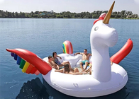 Person aufblasbarer Unicorn Pool Float aufblasbares des Insel-Floss-erwachsene Wasser-Spielzeug-6