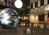 Riesige hängende Planeten des Werbung Inflatables-Wort-Kugel-Erdkarten-Ball-LED