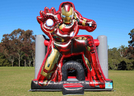 Iron Man-Prahler-aufblasbares springendes federnd Schloss-rotes Schlag-Haus für Kinderpartei