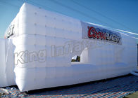 Imprägniern Sie das genähte weiße aufblasbare Ereignis-Zelt PVCs, das schnell für Tätigkeit aufgeblasen wird