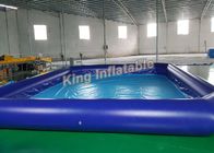 Swimmingpool-Größe 10m riesiges Blau im Freien PVCs quadratische aufblasbare X 8m für Kindergebrauch