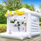 Commercial Erwachsene Kinder aufblasbare Türsteher Weißes Sprunghaus aufblasbare Sprungburg Türsteher für Hochzeit