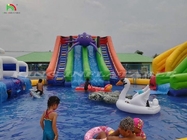 Aufblasbare Wasserrutsche Schwimmballspielzeug Pools Aufblasbarer Wasserpark mit Pool