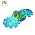 Aufblasbare Wasserrutsche mit Poolpark Aufblasbare Aqua Land Wasserpark Spiele