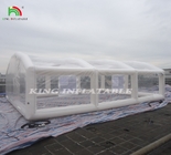 Großes Pvc klares Kuppelzelt Luftdichtes Tragbares Aufblasbares Pool-Zelt-Abdeckung Blasenhaus