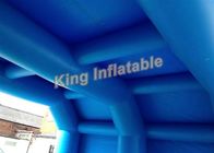 Kundengebundenes 7*5m blaues aufblasbares Tunnel-Zelt für Sport-Spiele oder Ereignis