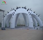 Weiß aufblasbare Zelte Außen aufblasbare kundenspezifische Zelte PVC-Zelte Aufblasbare Ausstellungszelte