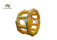 Wasser-Rolle Durchmessers PVCs luftdichten Gelb-3m fertigte aufblasbare/Spielzeug für Wasser-Park besonders an