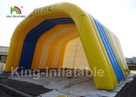 Kundengebundenes 32.81ft aufblasbares Ereignis-Zelt im Freien mit gelbem bogenförmigem