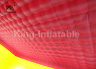 10 * großes rotes schwarzes aufblasbares Zelt des Ereignis-10m feuerverzögernd und wasserdicht