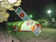 Großes weißes und orange aufblasbares Ereignis-Zelt PVCs für heraus Tür-Gebrauch