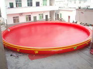 Roter runder aufblasbarer Swimmingpool PVCs/tragbare Wasser-Pools für Erwachsene und Kinder
