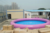 Roter runder aufblasbarer Swimmingpool PVCs/tragbare Wasser-Pools für Erwachsene und Kinder