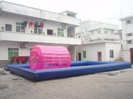 Kommerzielle aufblasbare Schwimmbäder mit Wasser-Rollen-und Wasser-Bälle 0.9mm PVC-Plane