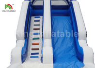 Kundenspezifisches Weiß 6 * 4m großes aufblasbares Wasser-Pool-Dia für Werbung
