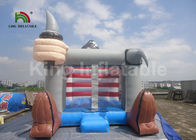 PVC-Piraten-Thema-aufblasbarer springender Schloss-Prahler 4 x 3m graue Farbe im Freien