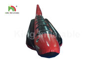 Roter Haifisch-aufblasbare Fliegen-Fischerboote, luftdichtes Mann PVC-Explosions-Floss des System-6