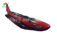 Roter Haifisch-aufblasbare Fliegen-Fischerboote, luftdichtes Mann PVC-Explosions-Floss des System-6
