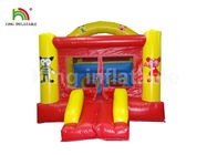 Feuerverzögernde rote aufblasbare Schloss-Trampoline mit Dia für Kinderpartei-Miete