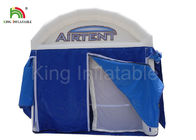 Airproof blaues aufblasbares kleines Haus-Struktur-Luft-Zelt für verschiedene Ereignisse