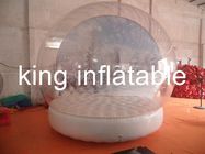 Kundenspezifischer klarer PVC-Blasen-Ballon-aufblasbares Schnee-Kugel-Zelt mit luftdichter Basis