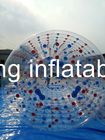 aufblasbare zylinderförmige Rollen-transparentes Wasser-Spielzeug 1.0mm PVCs/TPU für Wasser-Park