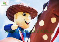 Riesiger Cowboy-aufblasbares federnd Schloss, damit die Erwachsenen und die Kinder feiern