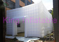 Großes aufblasbares Würfel-Zelt mit Tür für Hochzeitsfest oder Messe