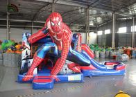 Kinderspielplatz-Spinnen-federnd springendes Schloss mit Dia durch dauerhaftes PVC