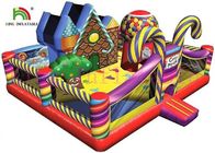 Süßigkeits-Thema PVC-Explosions-federnd Schloss-bunter und erstaunlicher Entwurf für Kinder