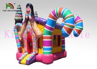 Süßigkeits-Thema PVC-Explosions-federnd Schloss-bunter und erstaunlicher Entwurf für Kinder