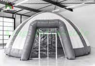 Weiße graue Hauben-Spinnen-aufblasbares Ereignis-Zelt durch wasserdichte PVC-Plane