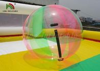 Wasser-Ball-große transparente mehrfarbige Streifen PVCs des langlebigen Gutes 1.0mm aufblasbarer