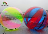 Rotes grünes klares Aqua-Ball-aufblasbares Wasser-gehender Ball für Kinder, Erwachsene