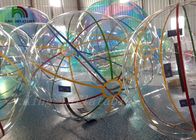 aufblasbarer Weg 1,0 Millimeter PVCs auf Durchmesser-Fußball des Wasser-Ball-2m mit bunten Streifen