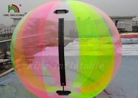 Regenbogen gehender Ball färbte 1.0mm PVCs/TPU aufblasbaren Wassers, Wasser Zorb-Ball für Kinder