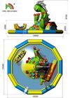 Erstaunliche Karikatur-Monster-Plato PVC-Explosions-Wasserrutsche mit 15m Durchmesser-Pool