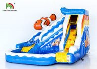 Aufblasbare Wasserrutsche Clownfish mit Swimmingpool durch dauerhafte PVC-Plane