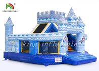 Dauerhaftes PVC-Palast-Schloss-aufblasbares springendes Schloss-kombiniertes Dia Digital gedruckt