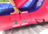 Rote Farbe 0,9 Millimeter PVC-Planen-aufblasbarer Sport-Spiel-Wasser-Hindernislauf