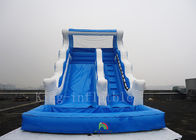 Spielplatz-Vergnügungspark-Wasserrutsche-blaue Farbim freien 1-jährige Garantie